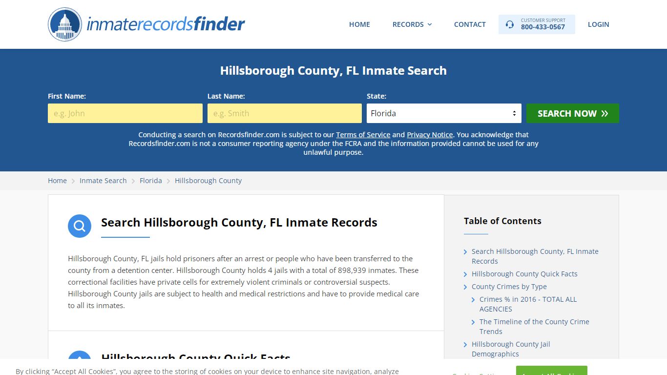 Hillsborough County, FL Inmate Lookup & Jail Records Online