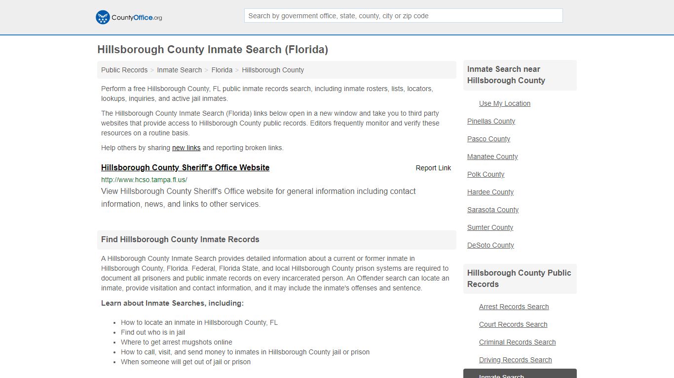 Inmate Search - Hillsborough County, FL (Inmate Rosters ...